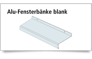 Alu-Fensterbank blank  